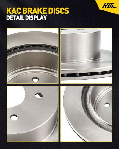 2pcs front disc brake rotors for 08-21 lexus lx570 toyota land cruiser sequoia