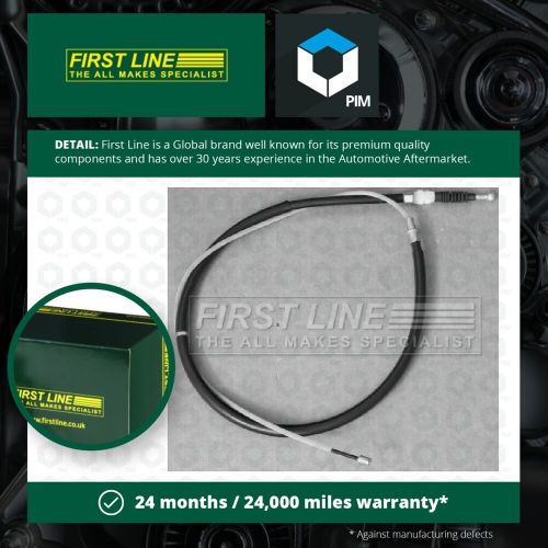 Handbrake Cable Rear Left or Right FKB3690 First Line Hand Brake Parking Quality, US $, image 2