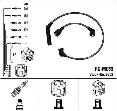 NGK 9302 Ignition Cable Kit Mitsubishi, US $37.93, image 2