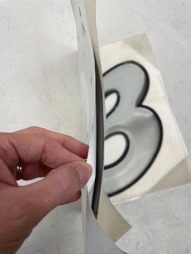 G3 RAISED DECAL EMBLEM 159061-01 SILVER / BLACK 15 3/8" X 11 1/8" MARINE BOAT, US $74.95, image 3