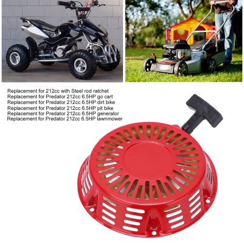 ✈ Hot Pull Start Starter 215mm/8.5in Red Cover For 212 6.5 7 OHV, US $25.73, image 11