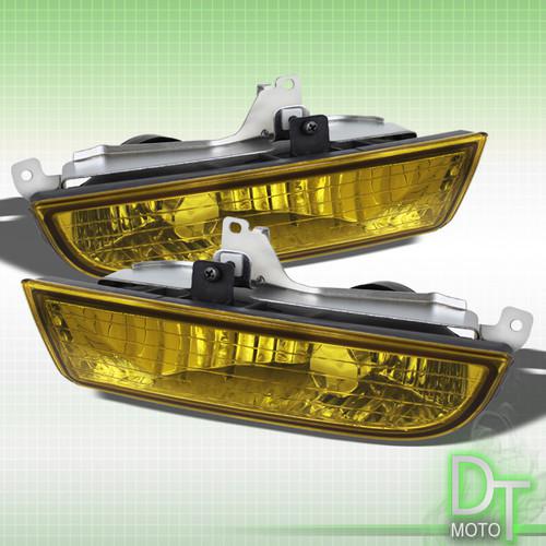 97-01 prelude yellow bumper fog lights lamp +switch/relay replacement left+right
