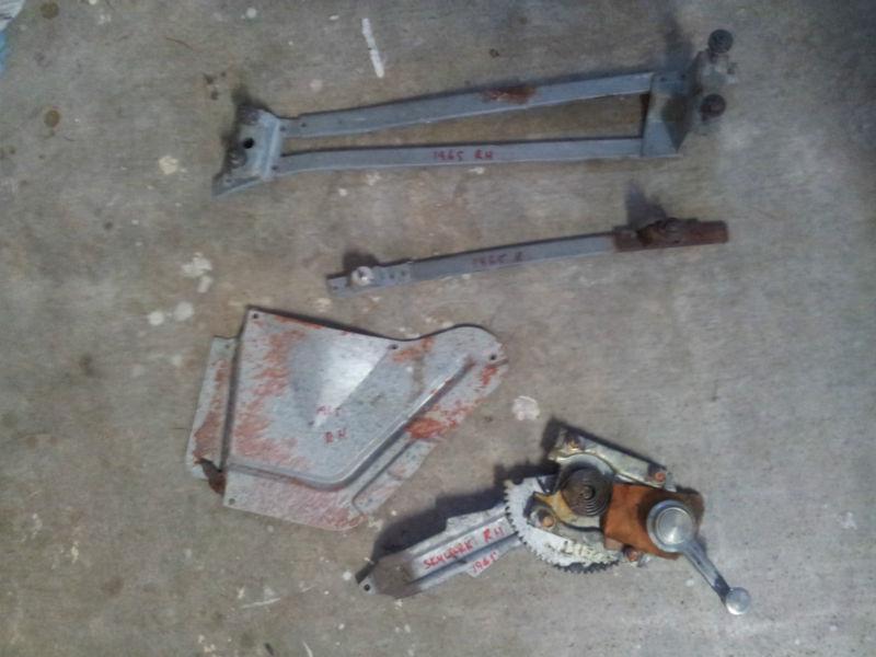 1965 buick skylark convertible rear right side quarter glass assembly parts