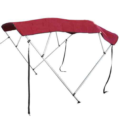 4 bow burgundy bimini boat cover 91-96" bow width with hardware and boot