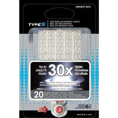 20 interior  super bright blue  leds, replaces dome, door and trunk lights 