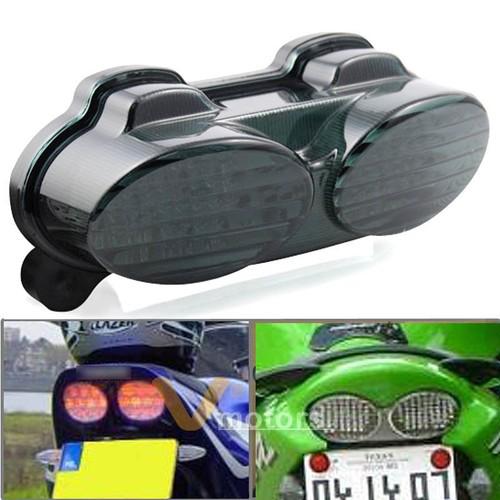 Integrated smoke led turn signal tail light for kawasaki ninja zx-6r zr7s zzr600