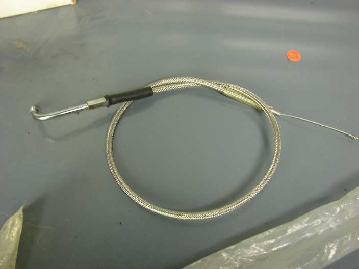 Drag sepcialties ds-223179 stainless harley idle cable 90-95 fxst ds223179