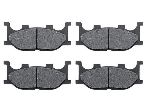 Front carbon kevlar organic nao disc brake pads for 2009-2011 yamaha fz6r