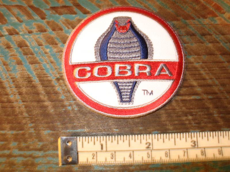 Vintage style cobra racing sports car patch mustang 289 427 428 carroll shelby 