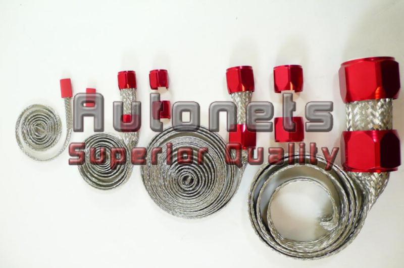 Sell Red Stainless Steel Braided Vacuum radiator Fuel heater Hose cover Sleeving in Long Beach