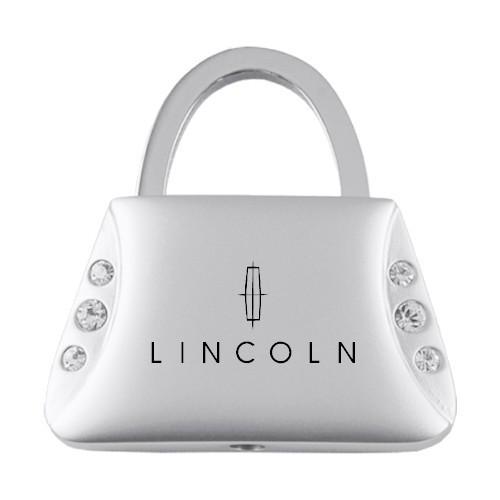 Ford lincoln jeweled purse keychain / key fob engraved in usa genuine