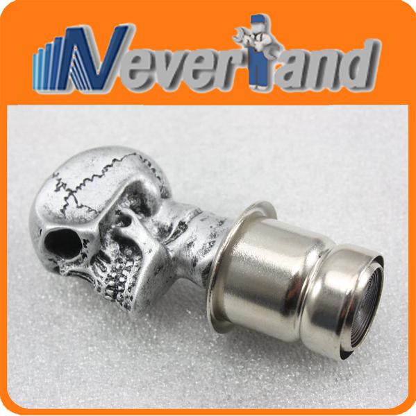 21mm car cigarette lighter plug scoket wicked carved skull style silver