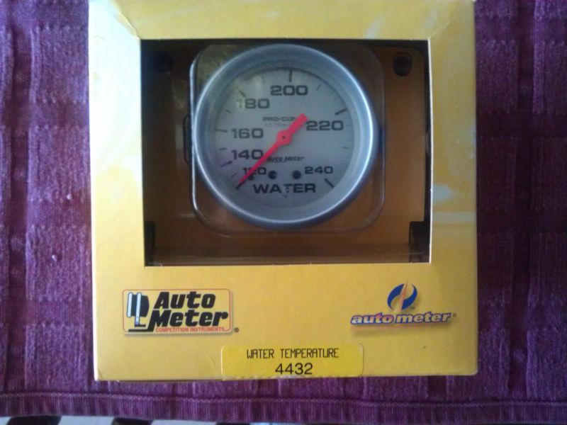 Auto meter pro comp ultra lite water temperature gauge new in box #4432