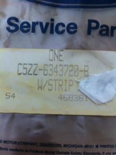 NOS Ford 1965/1966 Mustang Trunk Weatherstrip, US $135.00, image 3