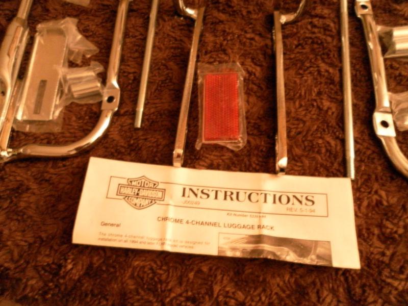 Sell Harley Road King Chrome 4Channel Luggage Rack 5339194 New in