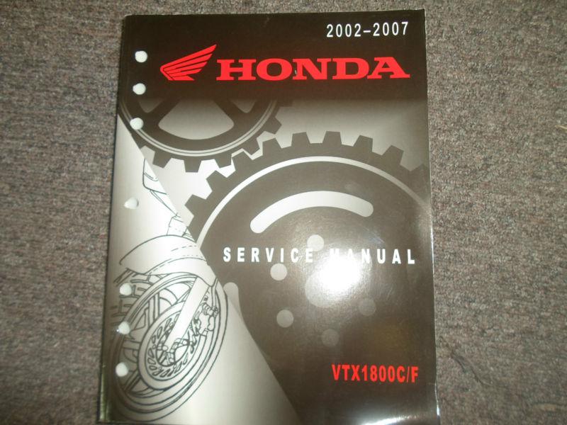 2002 2003 2004 2005 2006 2007 honda vtx1800 c/f service shop repair manual oem