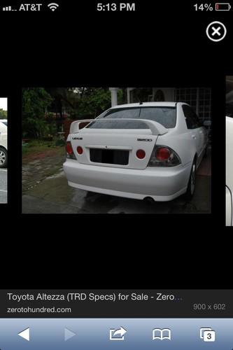 JDM Toyota Altezza spoiler wing OEM part from Japan. Lexus IS300 TRD, US $175.00, image 8