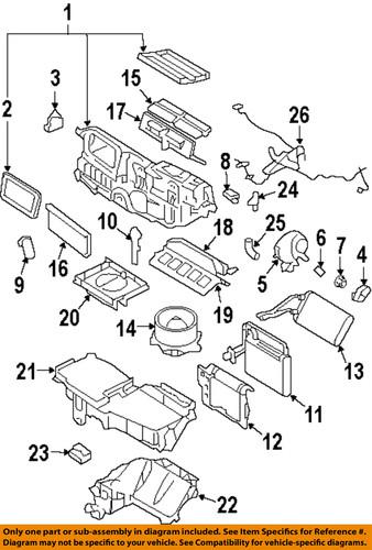 Ford oem 7e5z19d887ba evaporator-wire harness