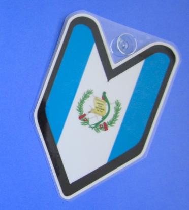 ## jdm badge guatemala guatemalan car decal flag not vinyl sticker ##