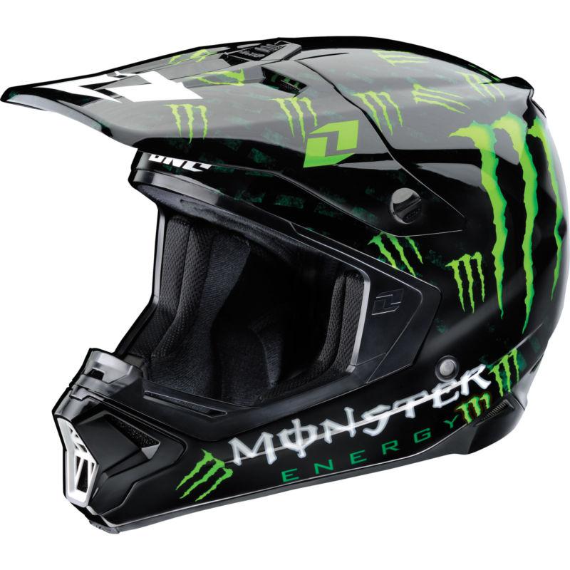One Industries Monster Energy® Gamma Helmet Black Green Large Dirt MX NEW!, US $249.00, image 3