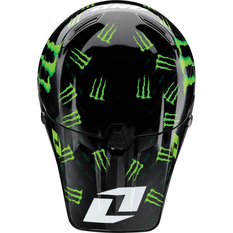 One Industries Monster Energy® Gamma Helmet Black Green Large Dirt MX NEW!, US $249.00, image 5