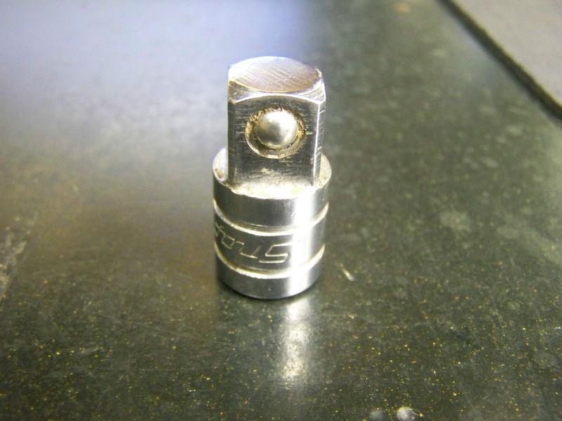 Snap-on chrome socket adaptor 3/8" internal by 1/2" external a2a free shipping!