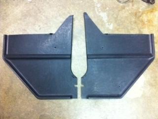 1968 Ford Mustang / Shelby Standard Black Kick Panels, almost NOS., US $275.00, image 2