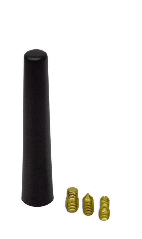 Short stubby rubber matte black stub antenna vw audi bmw mast antennae aerial  