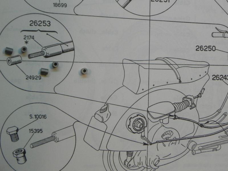 Vespa 5 NOS End Caps for Throttle Cable, US $0.99, image 2