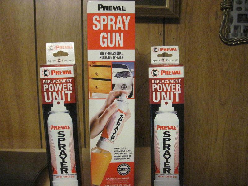 Preval paint sprayer kit with two extra power units