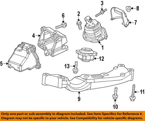 Mopar oem 6102208aa engine & transmission mounting