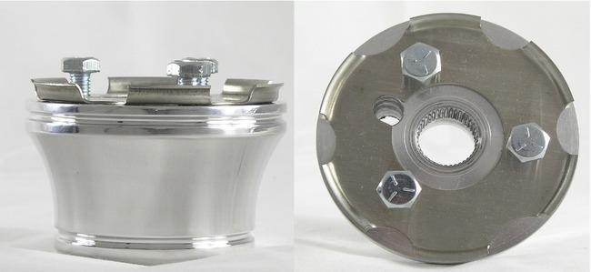 Club car steering wheel adapter (3 hole) billet aluminum ~fits 84 & up carts~