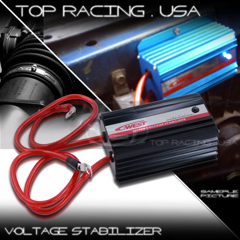 Universal battery saver voltage stabilizer regulator black