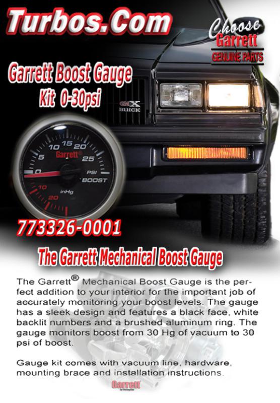 Garrett Turbocharger Boost Gauge 0-30psi, US $51.95, image 2