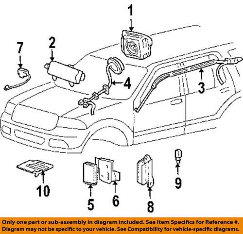 Ford oem 6l1z14b004aa air bag-front sensor