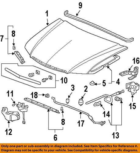 Acura oem 74120sea506 hood-lock