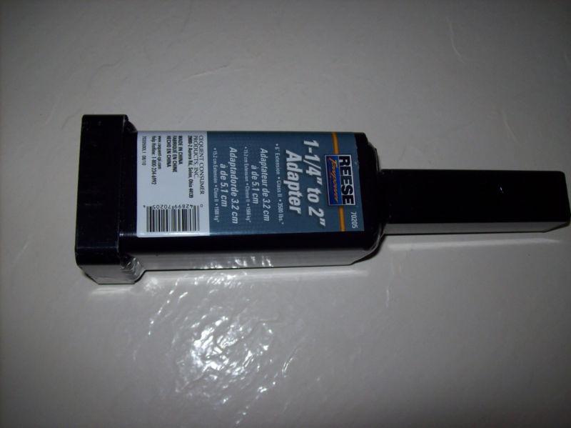 Reese hitch adapter 1 1/4" to 2"   class ii, 3500 lbs.
