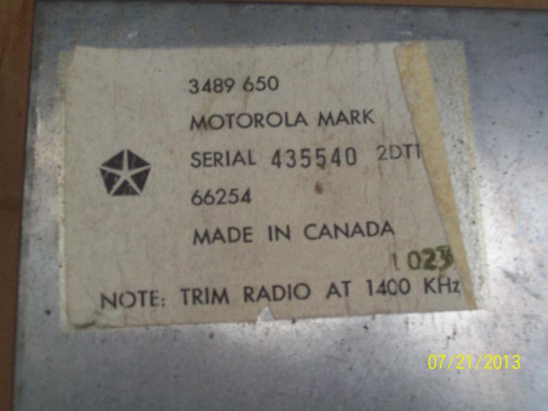 1973,72,74,75,76,77,78,79,80 dodge truck radio warlock little red mopar 440 340, US $20.00, image 2