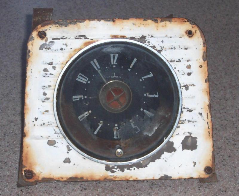 Vintage 1951 1952 studebaker commander dash clock 6 volt 51 52 geo w borg