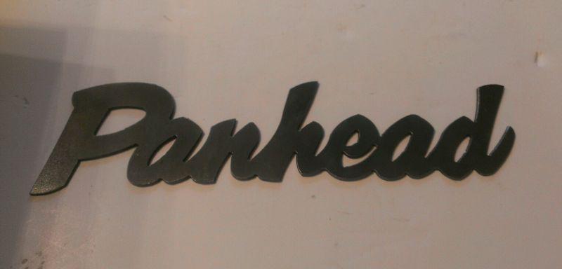 Harley davidson panhead el fl flh flathead knucklehead vintage antique sign