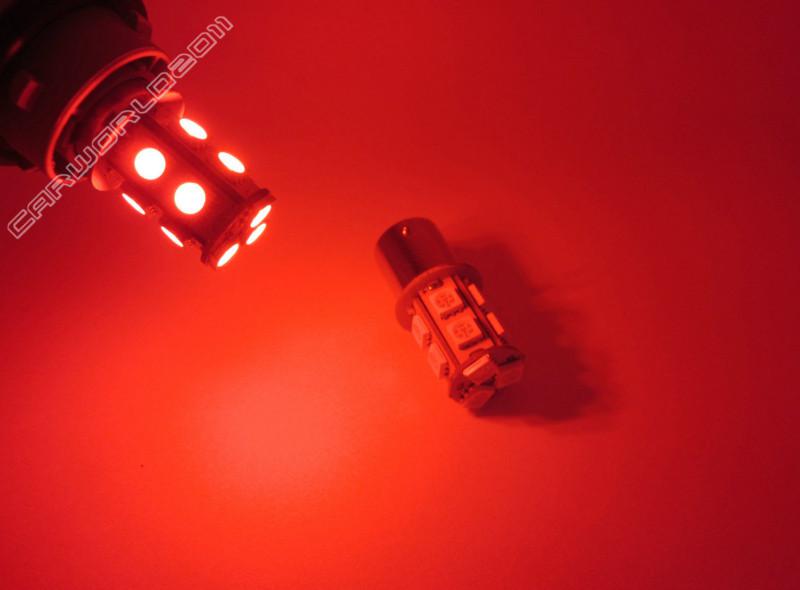 2x RED LED BRAKE LIGHT BULB BA15D 1157 2057 7225 7528 FOR STOP TAIL LIGHT 57-13R, US $9.95, image 4