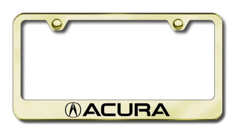 Acura  engraved gold license plate frame -metal made in usa genuine