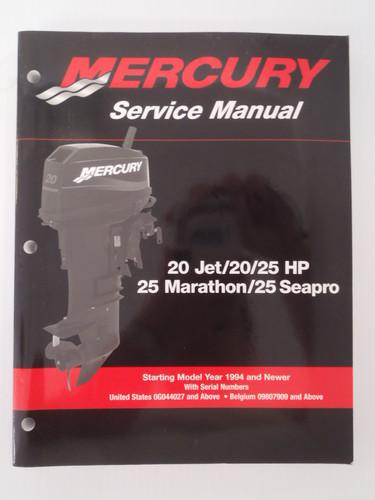 Used mercury outboards 20 jet/20/25 1994~ factory service manual 90-826883r03