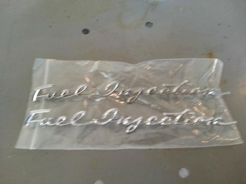 1960 corvette fuel injection emblems