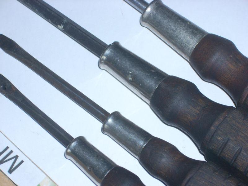 4 Wood Handle Screwdrivers 12” philips, 10”, 6 3/4” and 7 1/4” Flat Vintage, US $14.95, image 7