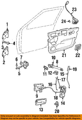 Land rover oem fqj103290 door lock actuator motor/door lock motor