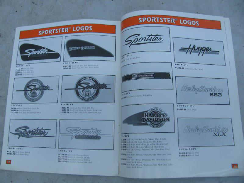 Harley-Davidson Decals and Emblems Badges Catalog Manual Book #93621D, US $299.00, image 6