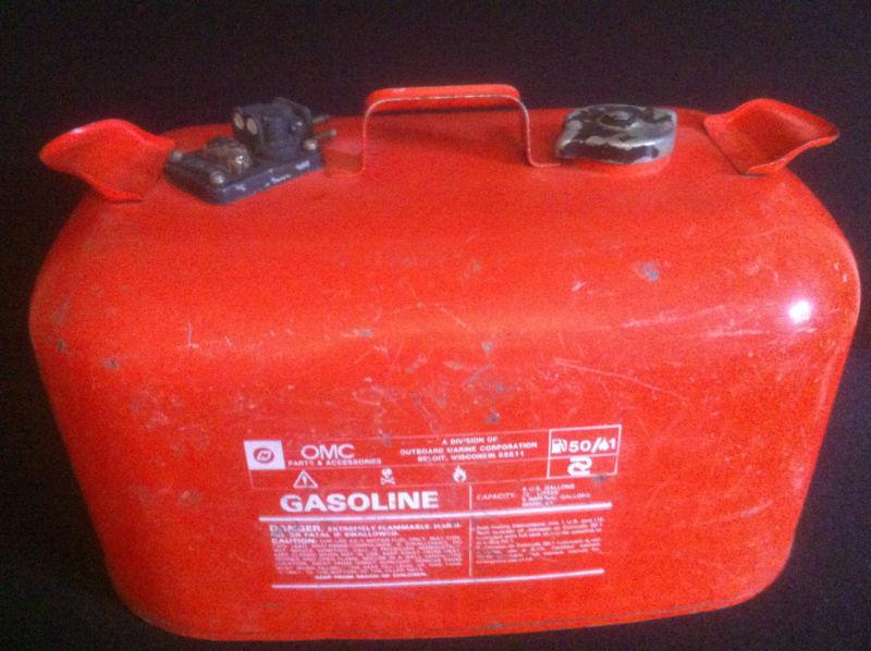 Sell Vintage OMC Outboard Boat Motor 6 Gallon Fuel Gas Tank Can