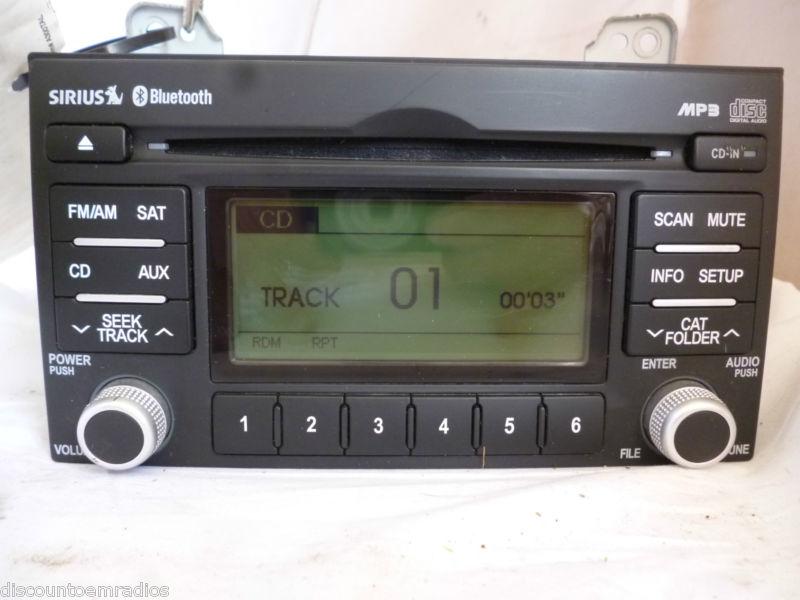 09-11 kia sedona radio cd mp3 sirius ready 96130-4dbbj bluetooth *
