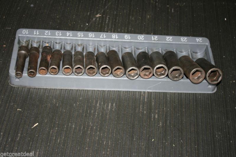 SNAP-ON TOOLS Metric DEEP Impact 6-Point SOCKET SET 10-24MM 15pc, US $300.00, image 4